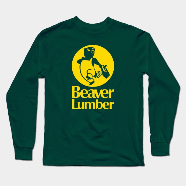 Beaver Lumber Long Sleeve T-Shirt by Radian's Art